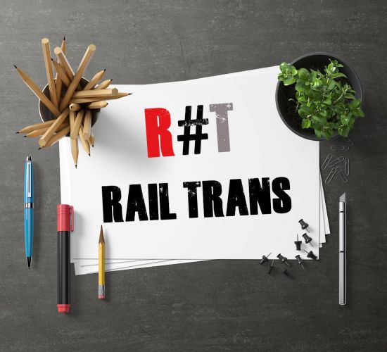 Logo i strona www dla firmy transportowej. www.rail-trans.pl