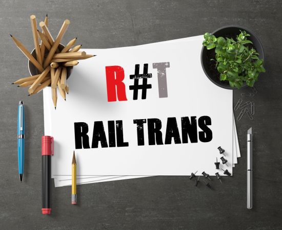 Logo i strona www dla firmy transportowej. www.rail-trans.pl